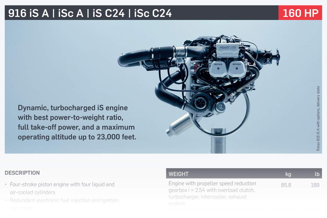 Rotax 916iS/c Product Data Sheet
